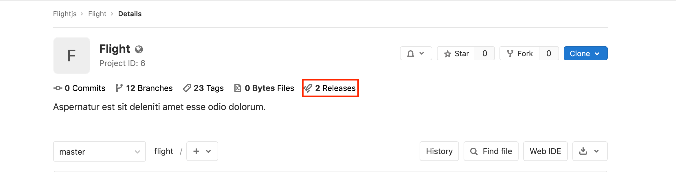 Incremental counter of Releases Number of Releases